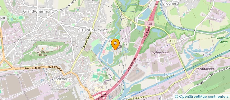 localisation de l'entreprise C.F.C. COMBUSTIBLES COURVOISIER à VIEUX-CHARMONT