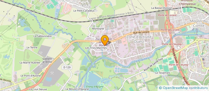 localisation de l'entreprise C&F CONTRACT  VEZIN-LE-COQUET