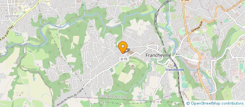 localisation de l'entreprise C F DECO  FRANCHEVILLE