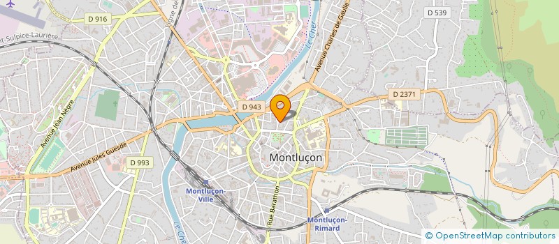 localisation de l'entreprise C.F. ENCADREMENT CGC UD ALLIER à MONTLUCON