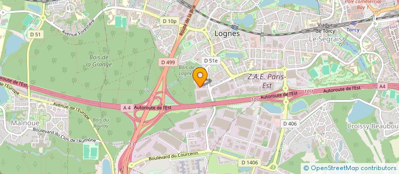 localisation de l'entreprise C F ENVIRONNEMENT à LOGNES