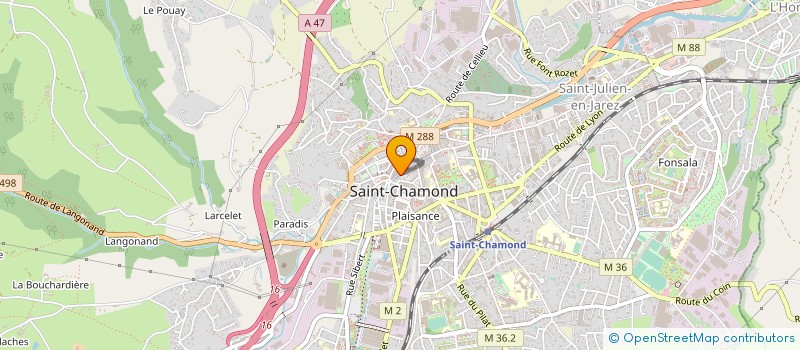 localisation de l'entreprise C F G  SAINT-CHAMOND