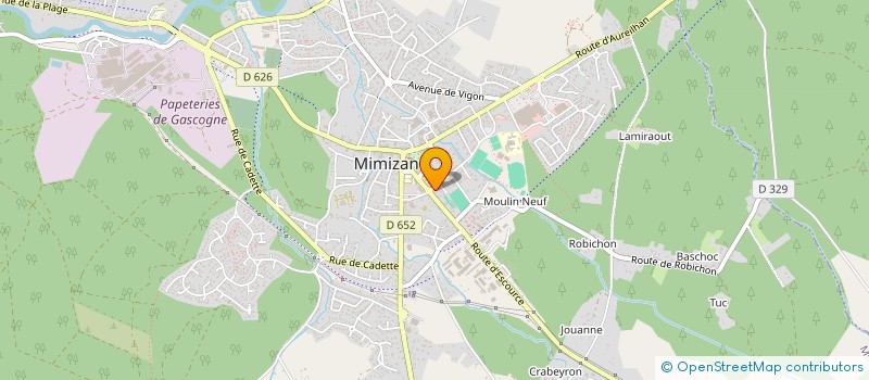 localisation de l'entreprise C F G  MIMIZAN