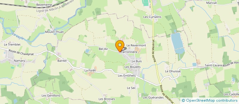 localisation de l'entreprise C F H GROUP à CHAVEYRIAT