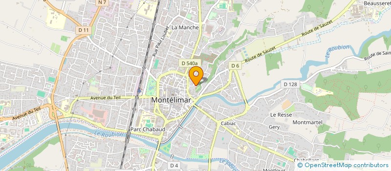 localisation de l'entreprise C&F IMMO  MONTELIMAR