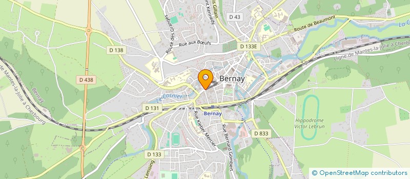 localisation de l'entreprise C F IMMOBILIER à BERNAY