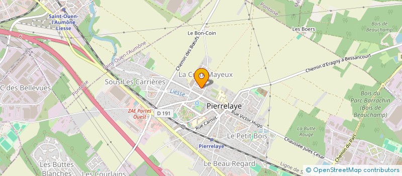 localisation de l'entreprise C&F IMMOBILIER  PIERRELAYE