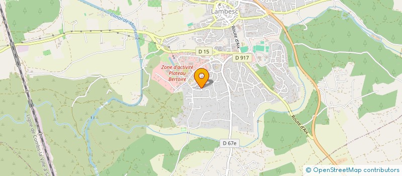 localisation de l'entreprise C&F IMMOBILIER CONSEIL à LAMBESC