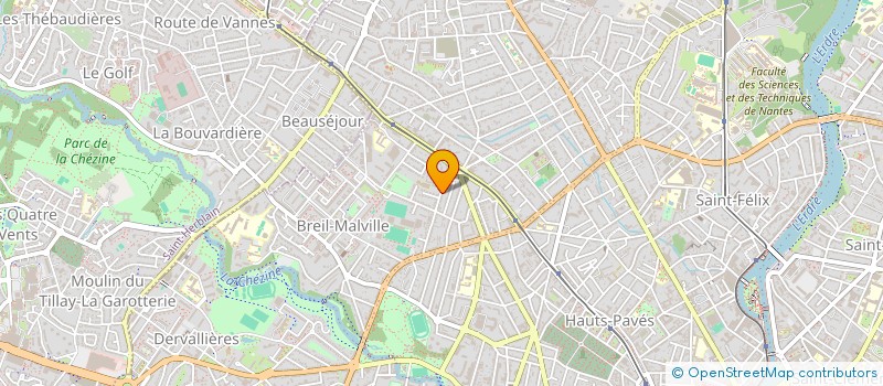 localisation de l'entreprise C.F.INVEST à NANTES