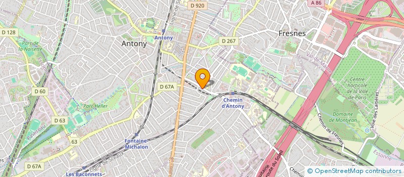 localisation de l'entreprise C.F.L. à ANTONY