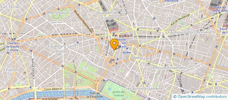 localisation de l'entreprise C.F.L.P. - ARCHE ATTITUDE  PARIS