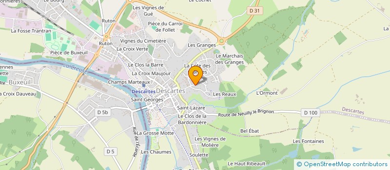 localisation de l'entreprise C.F.M.M. DESCARTES  DESCARTES