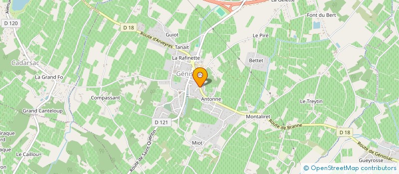 localisation de l'entreprise C.F. MERCIER  GENISSAC