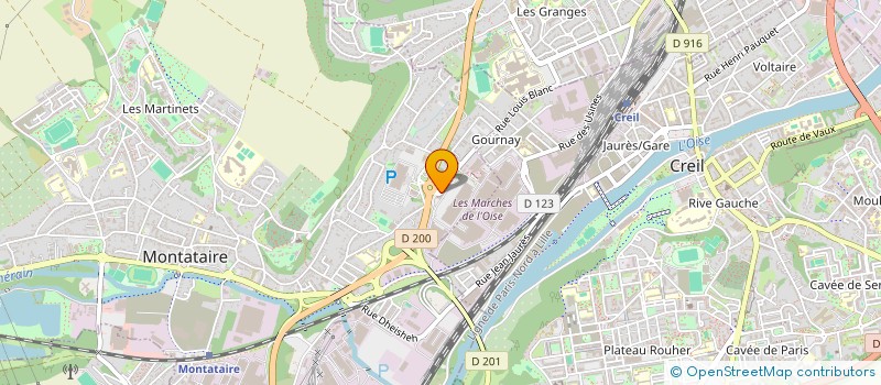 localisation de l'entreprise C.F.O à MONTATAIRE