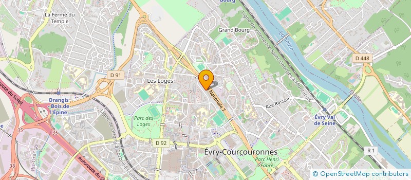 localisation de l'entreprise C.F.P.C.S (CENTRE DE FORMATION PROFESSIONNEL DE CHAUFFAGISTE SOUDEUR)  EVRY-COURCOURONNES