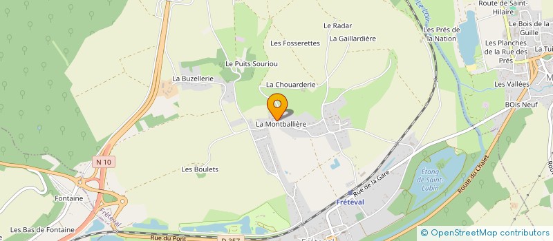 localisation de l'entreprise C.F.P.E.ENERGIES  FRETEVAL