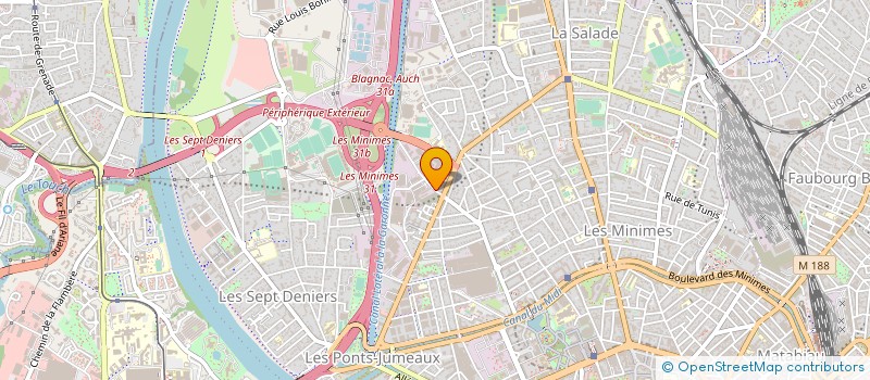 localisation de l'entreprise C F P J à TOULOUSE