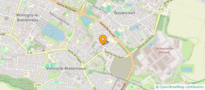 localisation de l'entreprise C.F.P.P  GUYANCOURT