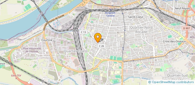 localisation de l'entreprise C.F SUD 84  AVIGNON