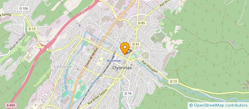 localisation de l'entreprise C'FAIH à OYONNAX