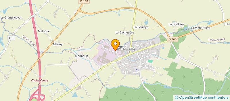 localisation de l'entreprise C'FAM  NUAILLE