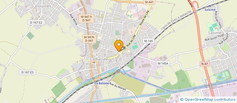 localisation de l'entreprise C FEE POUR TOIT  LA BASSEE