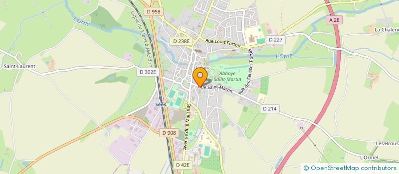 localisation de l'entreprise C'FLEURS à SEES