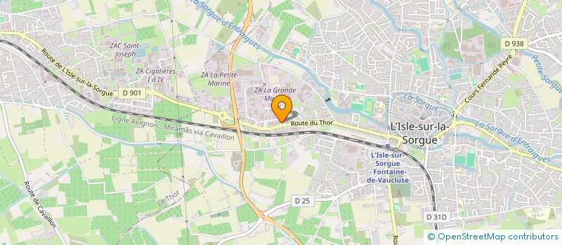 localisation de l'entreprise C'FOOD  L'ISLE-SUR-LA-SORGUE