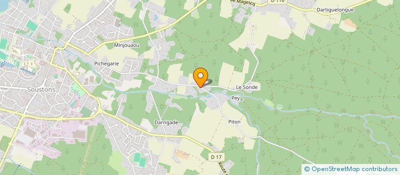 localisation de l'entreprise C.FORM  SOUSTONS