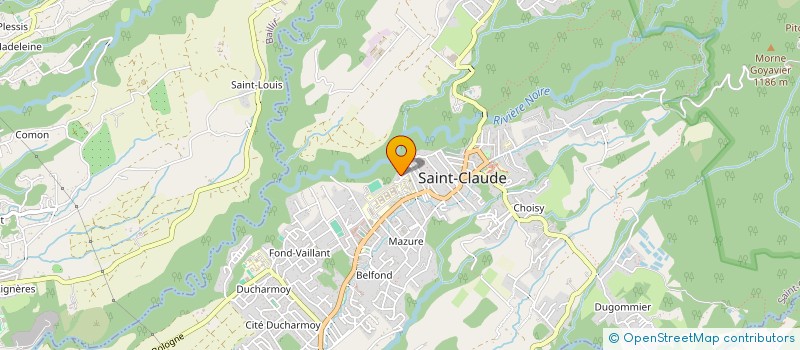 localisation de l'entreprise C'FORMA+ à SAINT-CLAUDE