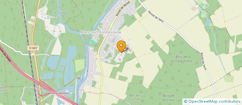 localisation de l'entreprise C. FOUCAUT  MONCOURT-FROMONVILLE