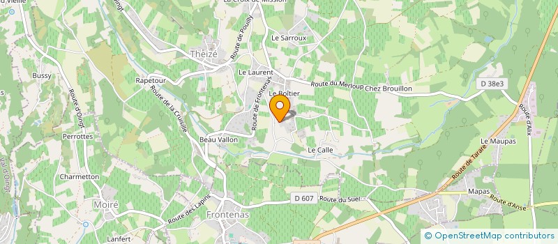 localisation de l'entreprise C-FRANCE  THEIZE