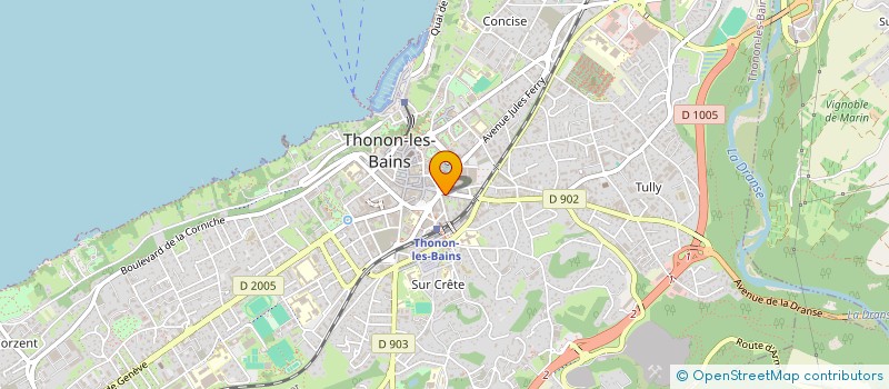 localisation de l'entreprise C. FROELIGER VALDING à THONON-LES-BAINS