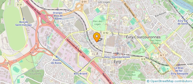 localisation de l'entreprise C'FRUIII  EVRY-COURCOURONNES