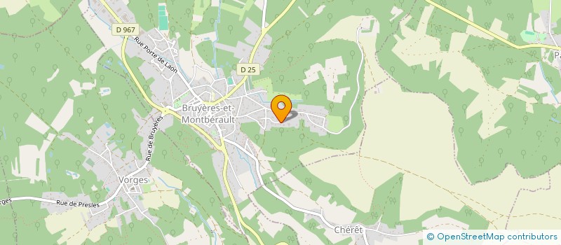 localisation de l'entreprise C G 2 B à BRUYERES-ET-MONTBERAULT