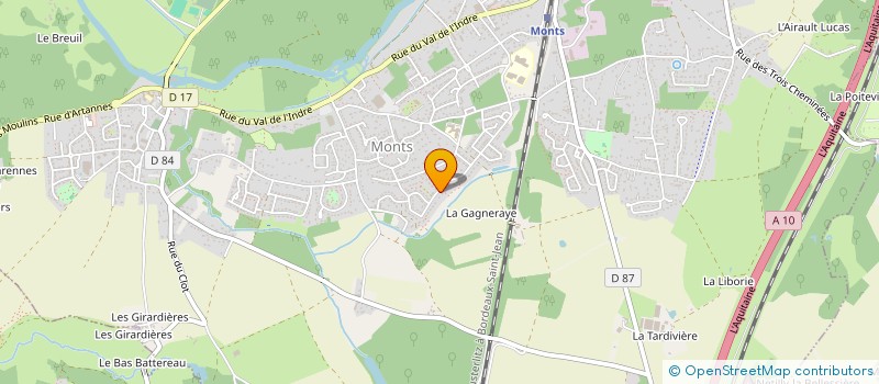 localisation de l'entreprise C. G. 2M.  MONTS