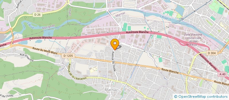 localisation de l'entreprise C . G .  MARNAZ