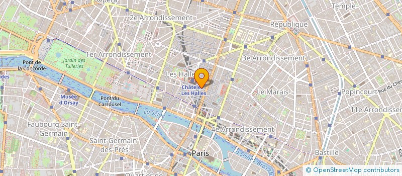 localisation de l'entreprise C.G. à PARIS