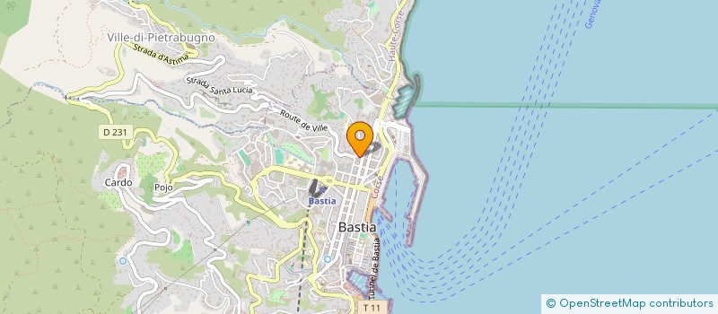 localisation de l'entreprise C&G à BASTIA
