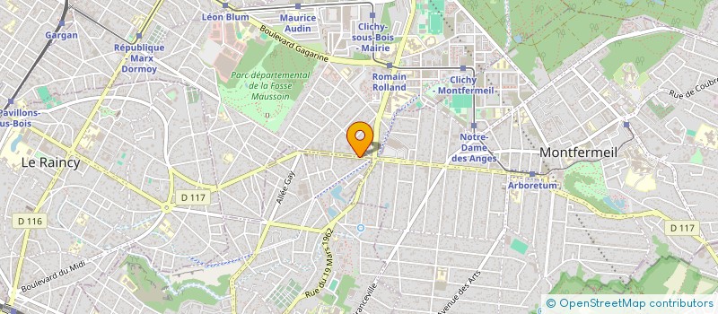 localisation de l'entreprise C&G à CLICHY-SOUS-BOIS