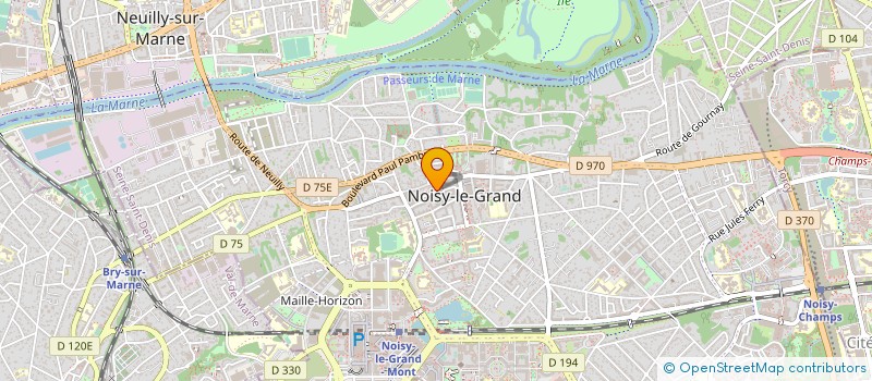 localisation de l'entreprise C.G.A. à NOISY-LE-GRAND