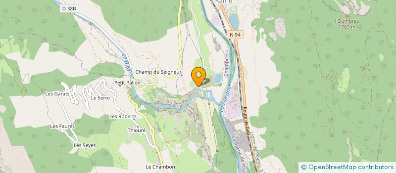 localisation de l'entreprise C.G.A. - CHARPENTE COUVERTURE RENOVATION OSSATURE BOIS  LA ROCHE-DE-RAME