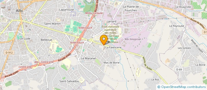 localisation de l'entreprise C&G ASSURANCES ET PLACEMENTS  ALBI