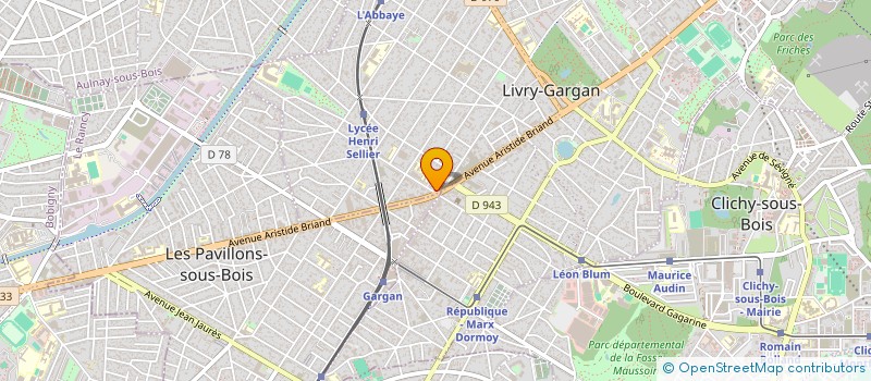 localisation de l'entreprise C.G.B CONSTRUCTION  LIVRY-GARGAN