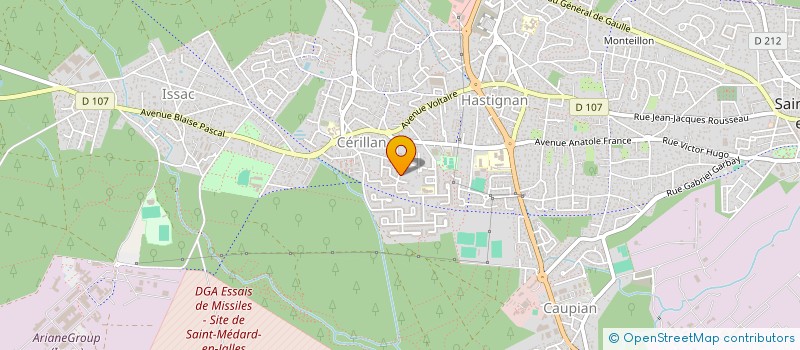 localisation de l'entreprise C.G.B. CONSTRUCTIONS  SAINT-MEDARD-EN-JALLES