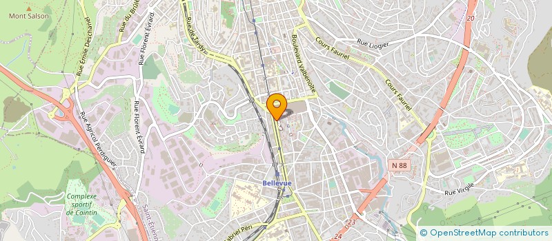 localisation de l'entreprise C G B IMMO  SAINT-ETIENNE