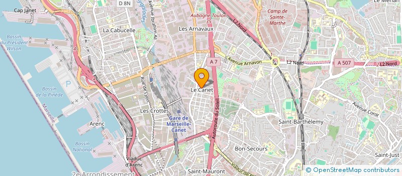 localisation de l'entreprise C & G BATIMENT à MARSEILLE