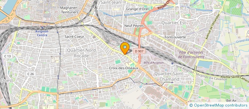 localisation de l'entreprise C G COM à AVIGNON