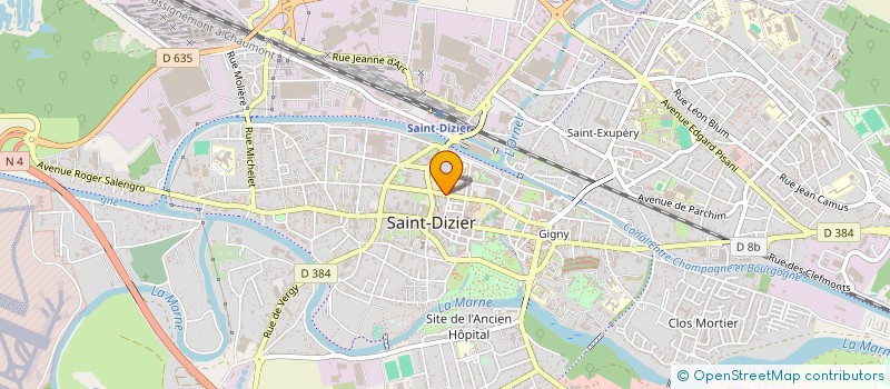 localisation de l'entreprise C.G. COM à SAINT-DIZIER