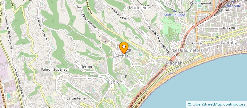 localisation de l'entreprise C.G CONSEIL à NICE